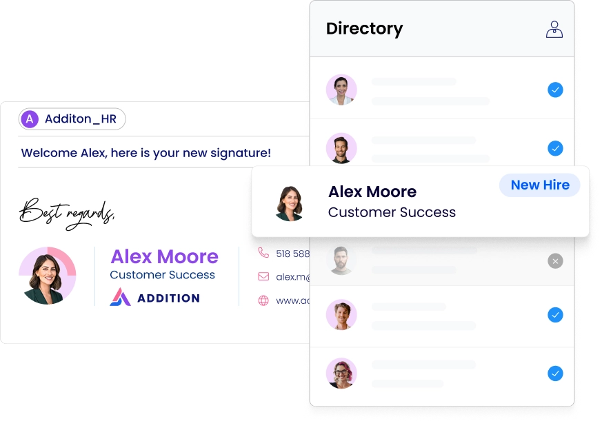 Email signature automation tool for IT managers