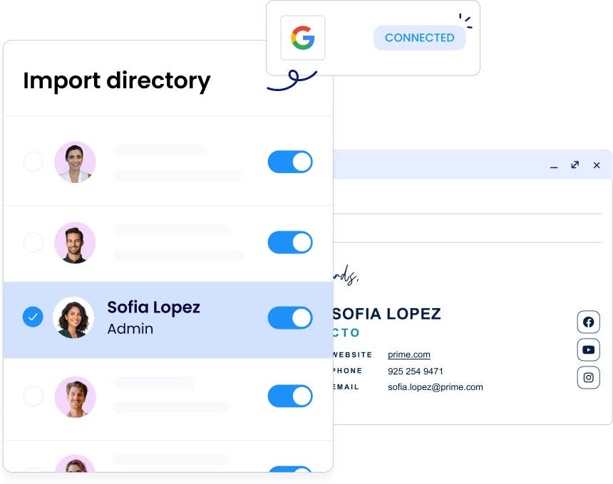 Google Workspace email signature management by WiseStamp