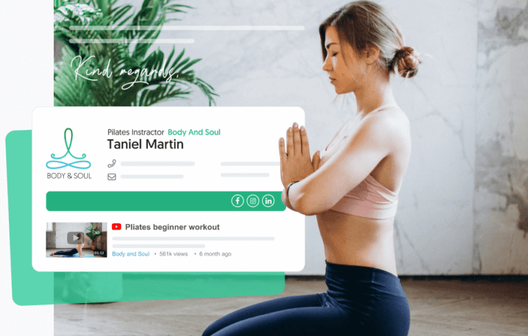 video email signature examples
