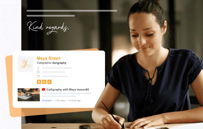 simple and basic email signature