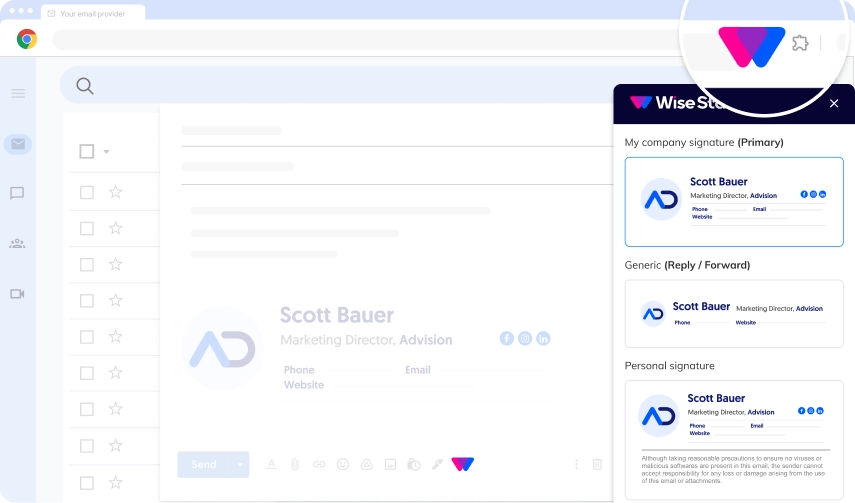 Chrome extension illustration